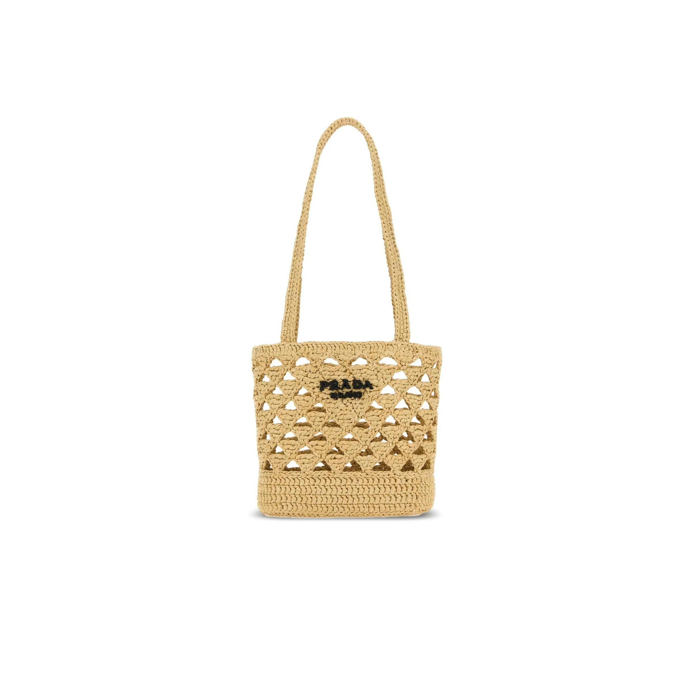 PRADA RAFFIA BAG 1BG494 (18*16.5*10cm)